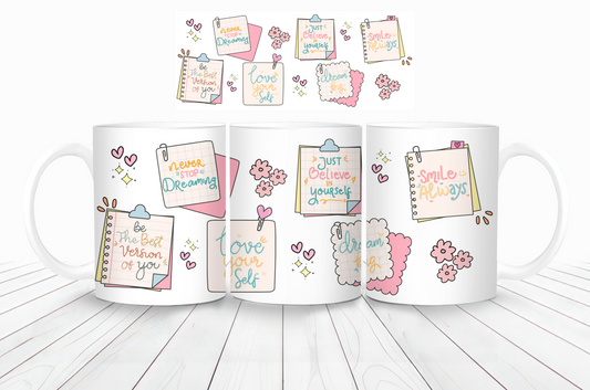 12oz Mug Self Love Notes