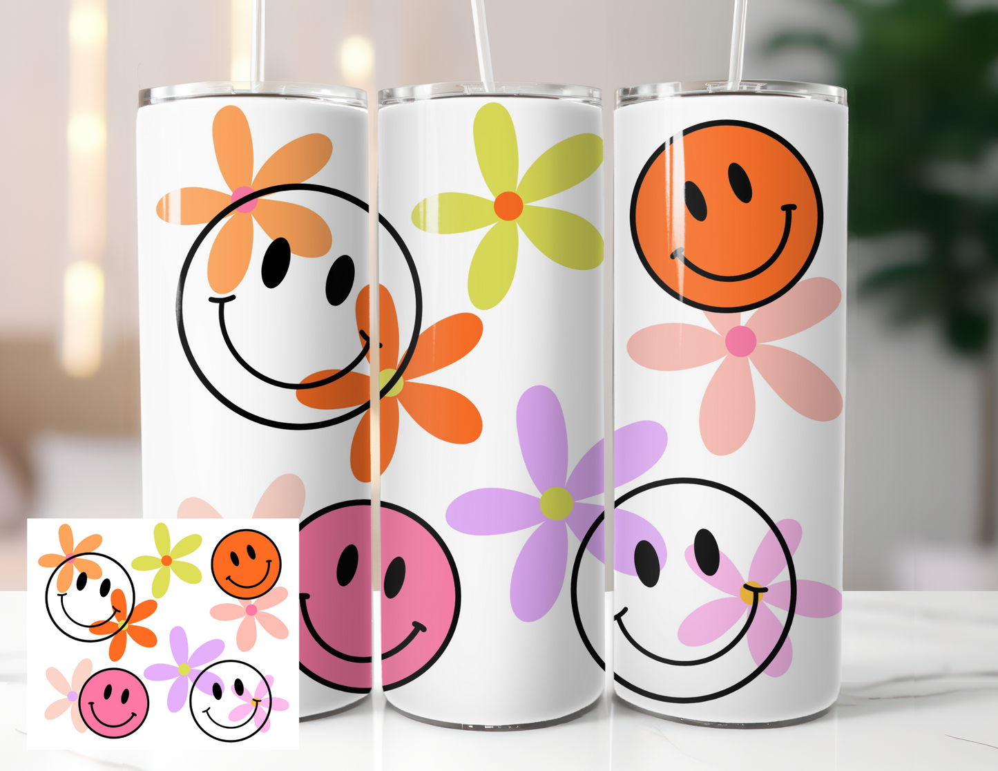 20oz Tumbler Smileys